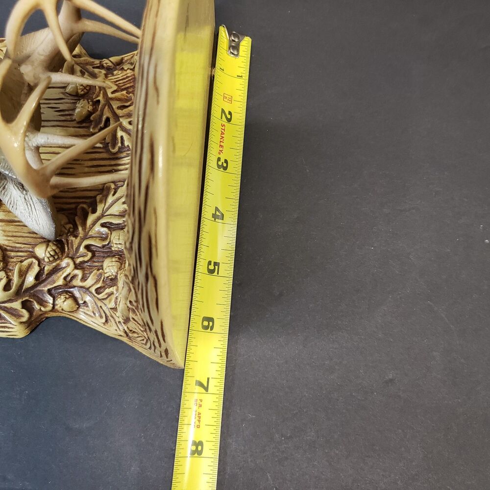 Beautiful Realistic Deer Stag Souvenir Wall Hanging Shelf Lake George NY Decor - Picture 7 of 9